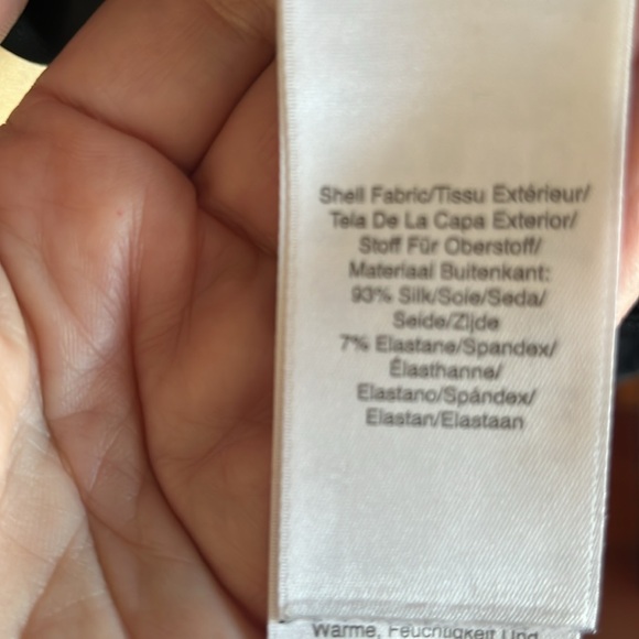 Donna Karan silk black shirt in L size. - Picture 4 of 5